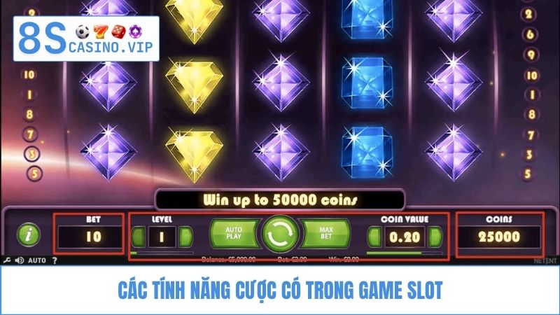 Các tính năng cược quay hũ đổi thưởng