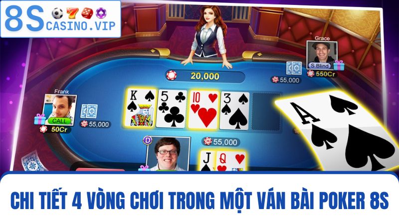 4 vòng chơi Poker 8S