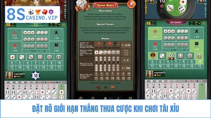 Mẹo chơi tài xỉu Đặt rõ giới hạn