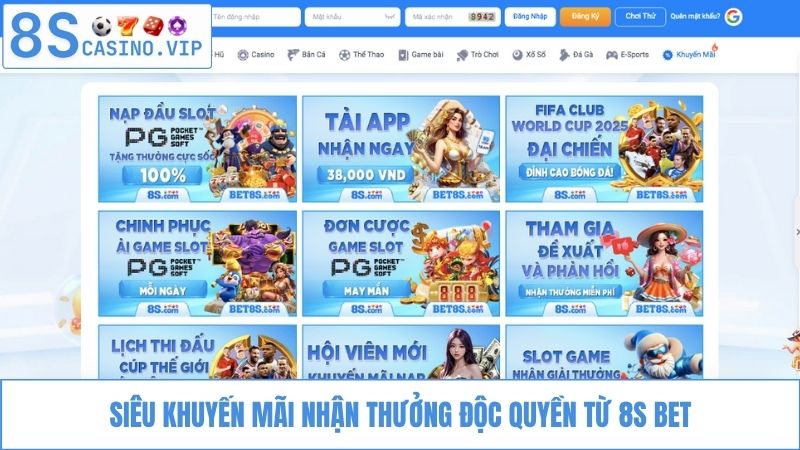 Siêu khuyến mãi 8S Casino